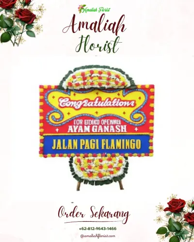 Bunga Papan Congratulation di Wek I